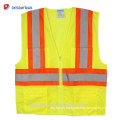 2018 Newly ANSI High Visibility Reflective Yellow Safety Vest Hi Vis Jacket Work Wear Security Waistcoat with Pockets Outdoor